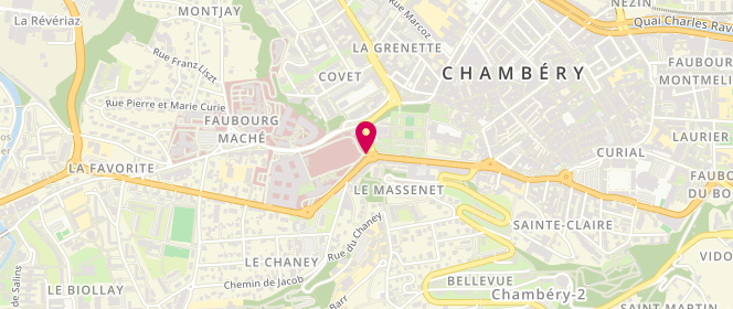 Plan de GARNIER Pauline, Place Lucien Biset, 73011 Chambéry