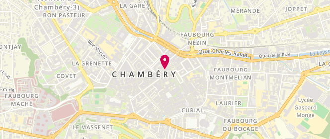 Plan de CHABORD Frédérick, 2 Bis Rue de Boigne, 73000 Chambéry