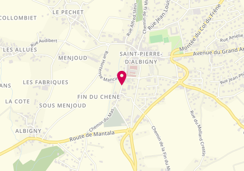 Plan de MATHIEUX Roger, 220 Rue Jacques Marret, 73250 Saint-Pierre-d'Albigny