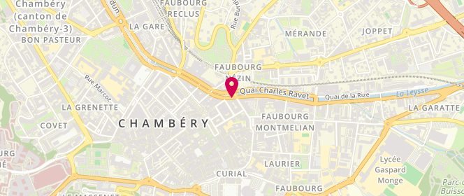 Plan de Cabinet de Pneumologie, 1 Place de la Liberation, 73000 Chambéry