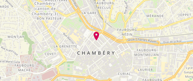 Plan de ACHARD-COHEN Nathalie, 83 Rue Macornet, 73000 Chambéry