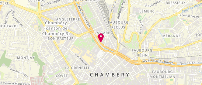 Plan de LIEUTAUD Jacques, 38 Quai Charles Roissard, 73000 Chambéry