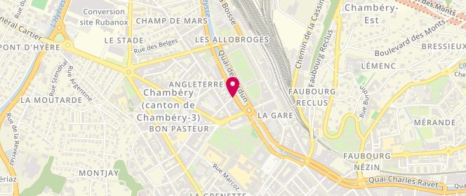 Plan de BAYET Bernard, 128 Rue Lamartine, 73000 Chambéry