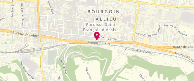 Plan de GALLOT-LAVALLEE Prisca, 2 Rue des Bois, 38300 Bourgoin-Jallieu