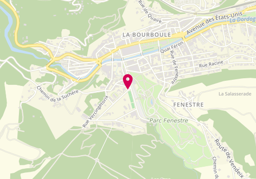 Plan de FOUROT Anne-Véronique, 2 Avenue General Gouraud, 63150 La Bourboule