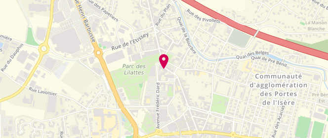 Plan de ATTALLI Marie-Agnès, 93 Rue de la Liberation, 38300 Bourgoin-Jallieu