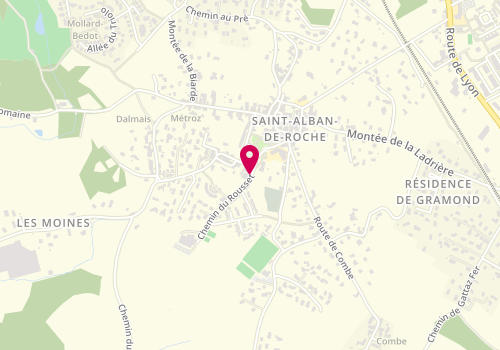 Plan de CERIA Jean Pascal, 41 Chemin du Rousset, 38080 Saint-Alban-de-Roche