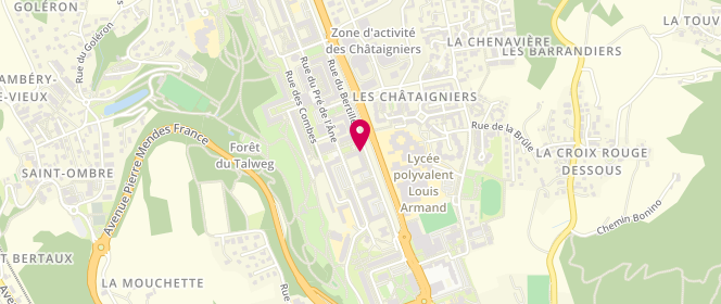 Plan de COUX Isabelle, 349 Rue du Bertillet, 73000 Chambéry