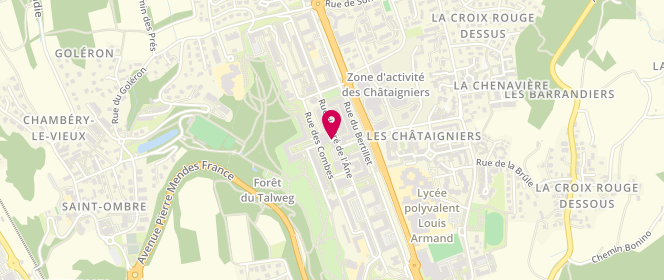 Plan de ROUQUETTE Carole, 489 Rue du Pre de l'Ane, 73000 Chambéry