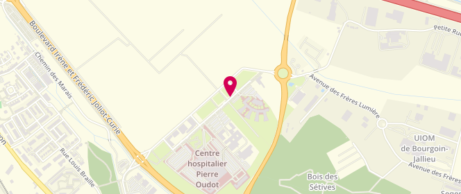 Plan de CARRIOT Florence, 100 Avenue du Medipole, 38307 Bourgoin-Jallieu