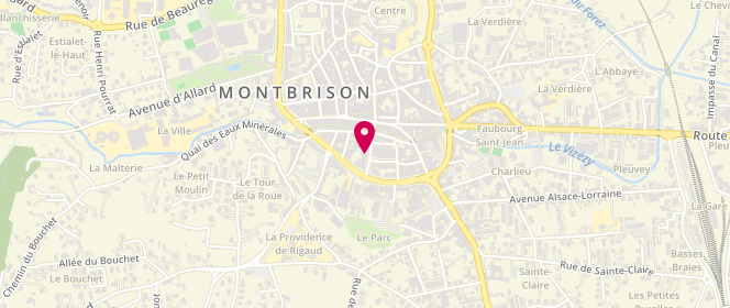 Plan de BERTIER Laurent, 12 Rue Notre Dame, 42600 Montbrison