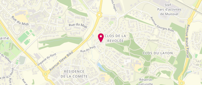 Plan de CALMETTES Nathalie, 2 Rue Claude Debussy, 38090 Villefontaine