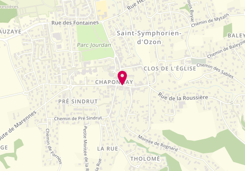 Plan de COHEN Aline, 8 Rue Centrale, 69970 Chaponnay