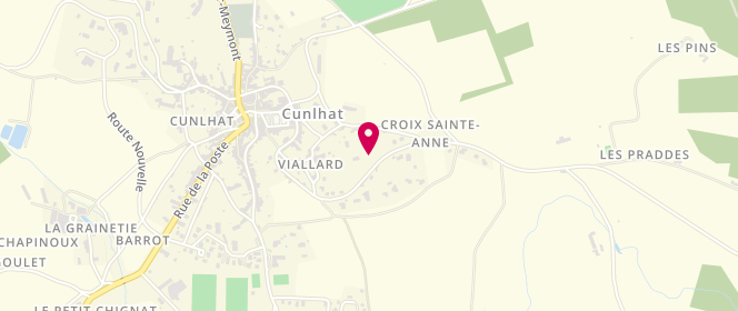 Plan de FOLLANFANT Bruno, Route de la Chapelle Agnon, 63590 Cunlhat