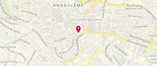 Plan de GARNAUD Quitterie, 16 Rempart de l'Est, 16000 Angoulême