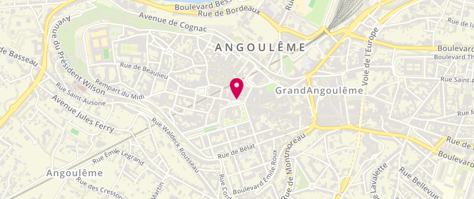 Plan de ANDRET Antoine, 2 Place de l'Hotel de Ville, 16000 Angoulême
