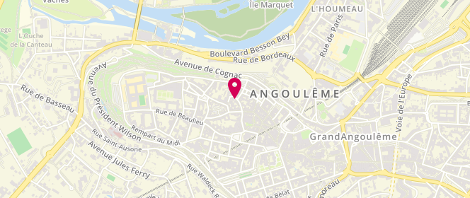 Plan de RENAULT Anne, 27 Rue des 3 Fours, 16000 Angoulême