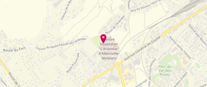 Plan de LACHARME Marie, 253 Rue Pierre de Coubertin, 73208 Albertville