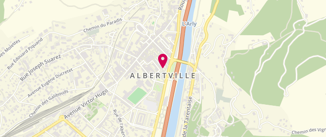 Plan de DELLAC-FAVRE-COUTILLET Muriel, 35 Place de l'Europe, 73200 Albertville