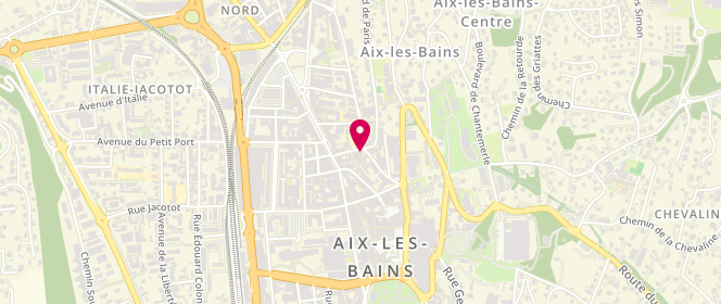 Plan de THIEBAUD Nicolas, 6 Place des Écoles, 73100 Aix-les-Bains