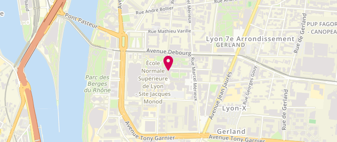 Plan de BLANCHON Linden Jocelyne, 17 Rue de Saint Cloud, 69007 Lyon