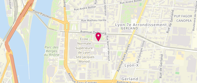 Plan de MARESCHAL DE LONGEVILLE De LA RODDE Augustin, 7 Rue Jacques Monod, 69007 Lyon