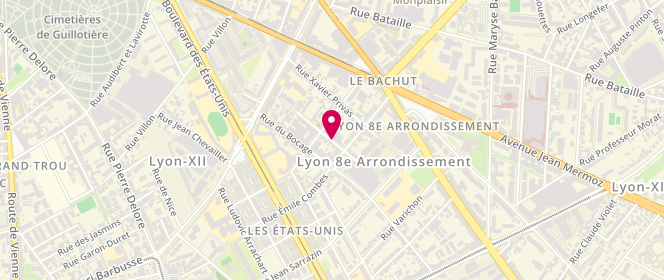 Plan de TROUILLAS Paul, 29 Rue Antoine Péricaud, 69008 Lyon