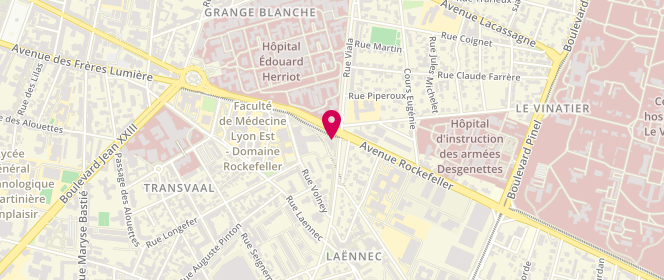 Plan de BROSSE Aurélie, 28 Avenue Rockefeller, 69008 Lyon