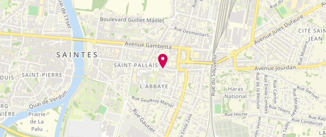 Plan de PASTIER Ghislaine, 18 Rue Saint Pallais, 17100 Saintes