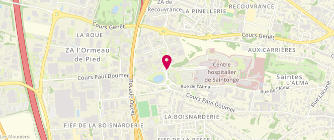 Plan de LAGARDERE-BELLOIR Brigitte, 11 Boulevard Ambroise Pare, 17100 Saintes
