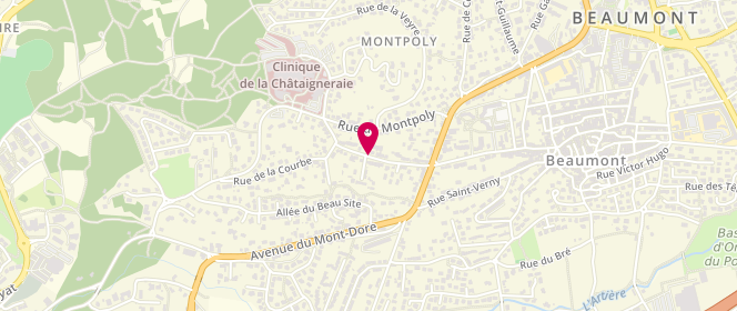 Plan de BONNY Corinne, Rue de la Chataigneraie, 63110 Beaumont