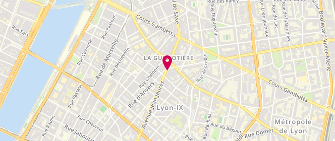Plan de LASSERRE Charlotte, 21 Avenue Jean Jaurès, 69007 Lyon