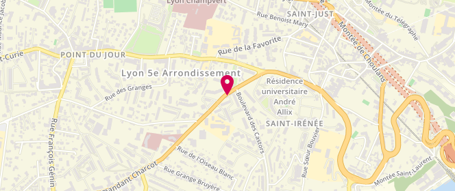 Plan de SARASSAT Laetitia, 1 Rue du Commandant Charcot, 69005 Lyon