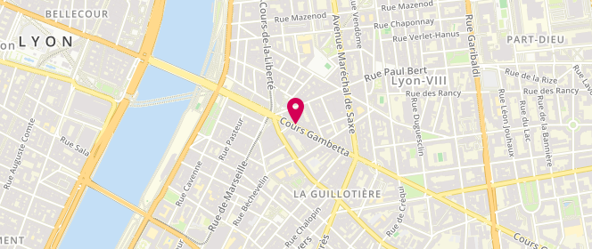 Plan de SOUBISE Nathalie, 21 Cours Gambetta, 69003 Lyon
