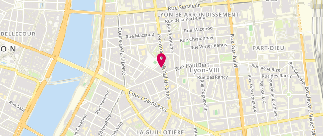 Plan de ALLOCHON Franck, 128 Avenue du Marechal de Saxe, 69003 Lyon