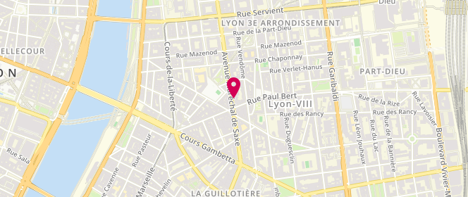 Plan de CASTRO Paul, 131 Avenue du Marechal de Saxe, 69003 Lyon