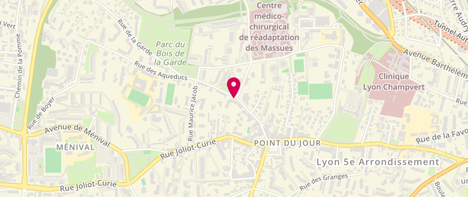 Plan de NOGIER Raphaël, 23 Rue des Aqueducs, 69005 Lyon