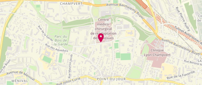 Plan de DOHIN Julie, 92 Rue Edmond Locard, 69005 Lyon