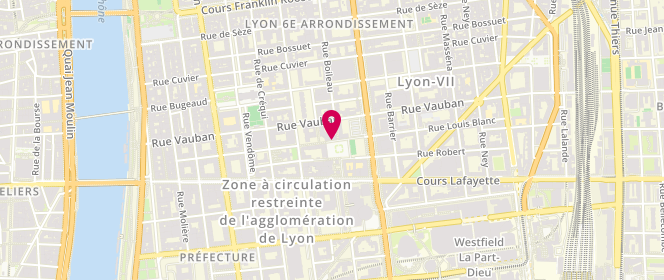 Plan de TACHEAU Geneviève, 31 Rue Louis Blanc, 69006 Lyon