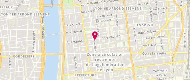 Plan de LABUSSIERE Stéphanie, 139 Rue Vendome, 69006 Lyon