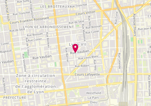 Plan de COULOMBEAU Bruno, 114 Rue Vauban, 69006 Lyon