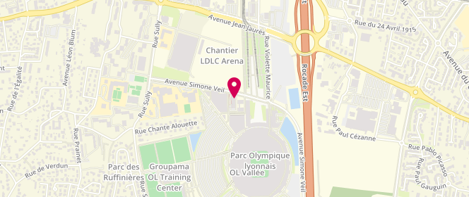 Plan de DE LEUSSE Antoine, 4 Avenue Simone Veil, 69150 Décines-Charpieu