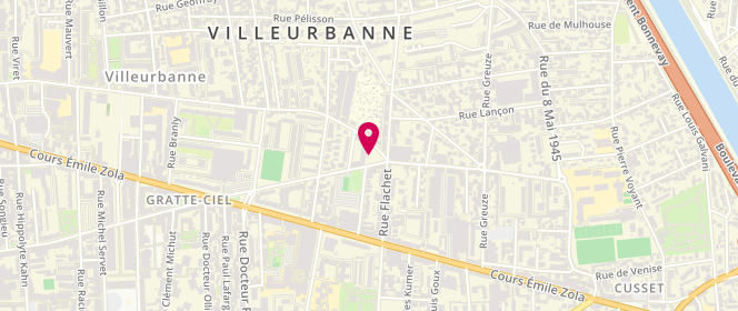 Plan de BELLEMIN Karine, 73 Rue du 1er Mars 1943, 69100 Villeurbanne
