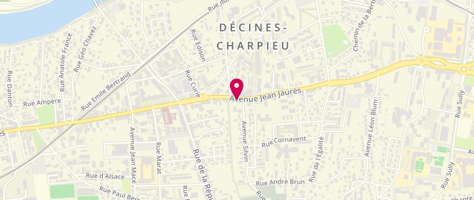 Plan de MADELON Jean, 264 Avenue Jean Jaurès, 69150 Décines-Charpieu