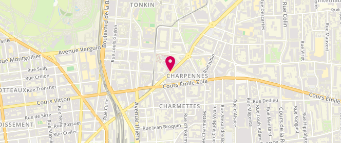 Plan de GRANGE Clémence, 27 Rue Gabriel Peri, 69603 Villeurbanne