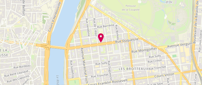 Plan de DUCROUX Bertrand, 37 Rue Duquesne, 69006 Lyon