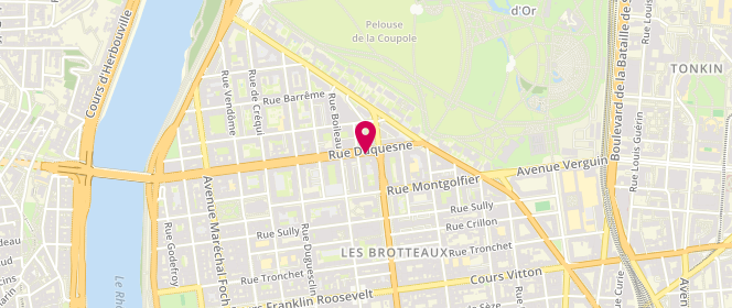 Plan de BOMBARON Pierre, 54 Rue Duquesne, 69006 Lyon