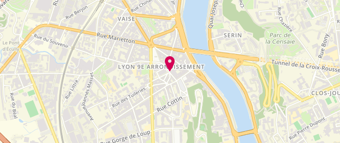 Plan de HALLACQ ESSAYAN Marie Laure, 1 Rue du Chapeau Rouge, 69009 Lyon