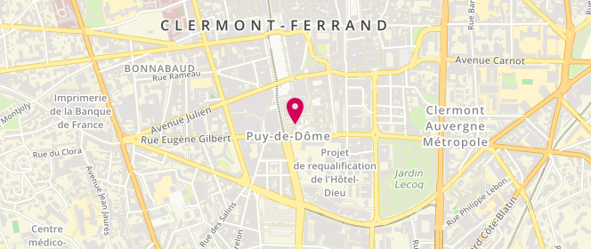 Plan de TAULEMESSE Alexandre, 35 Rue Gonod, 63000 Clermont-Ferrand