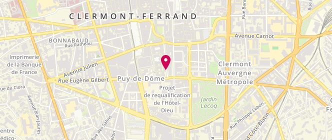 Plan de CHARMONT Laurence, 32 Rue Georges Clemenceau, 63000 Clermont-Ferrand